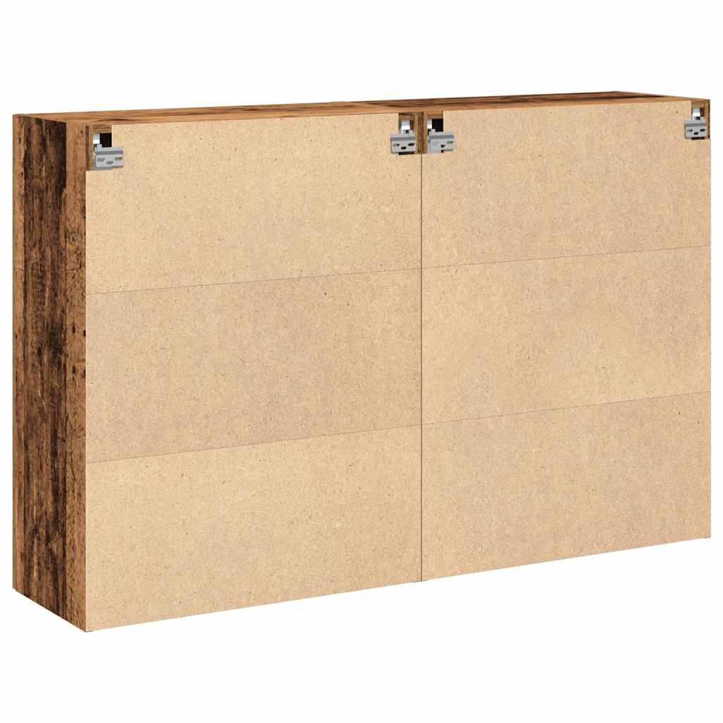 Zidni ormari 2 pcs Staro drvo 69,5 x 34 x 90 cm