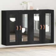 Zidni ormari 2 pcs Crni hrast 69,5 x 34 x 90 cm