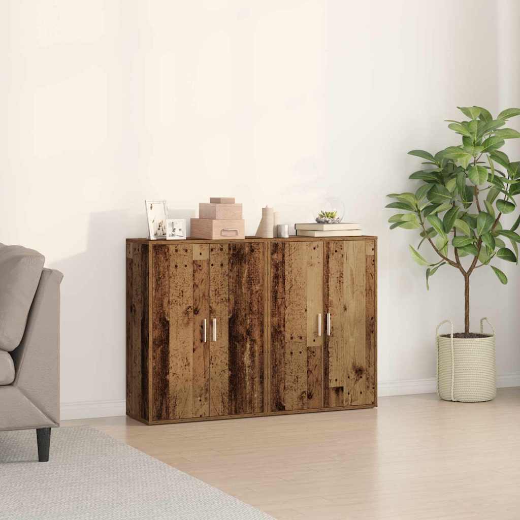 Kreveta 2 pcs Staro drvo 60 x 31 x 84 cm Konstruirano drvo