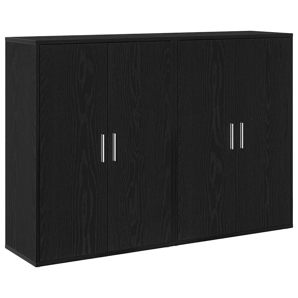 Kreveta 2 pcs Crni hrast 60 x 31 x 84 cm Konstruirano drvo