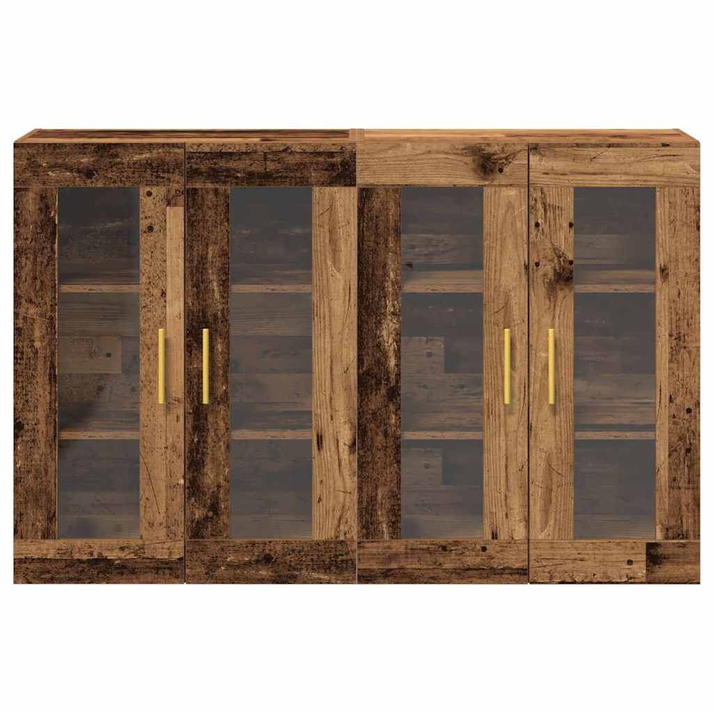Zidni ormari 2 pcs Staro drvo 69,5 x 34 x 90 cm
