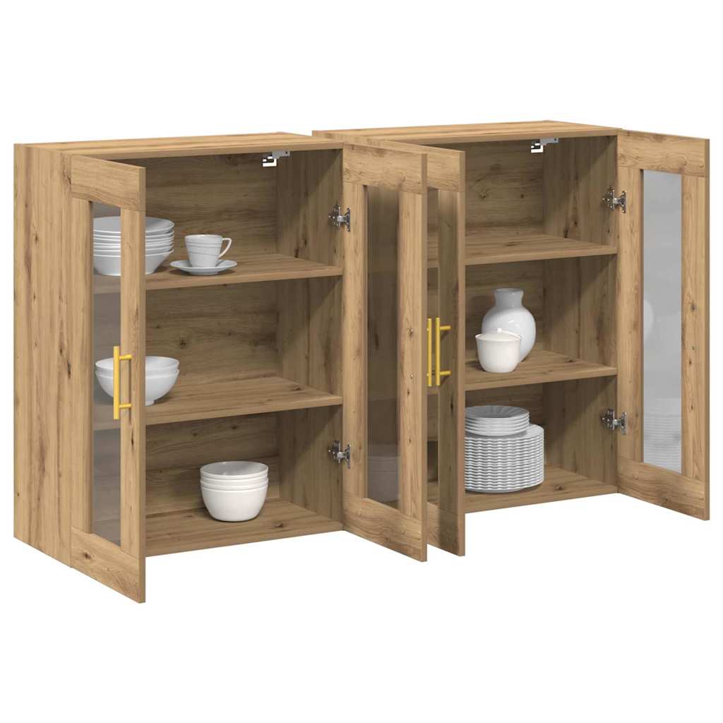 Zidni ormari 2 pcs Umjetnički hrast 69,5 x 34 x 90 cm