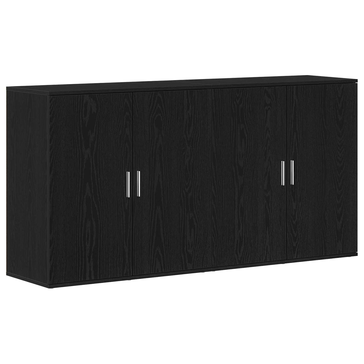 Kreveta 2 pcs Crni hrast 79 x 38 x 80 cm Konstruirano drvo