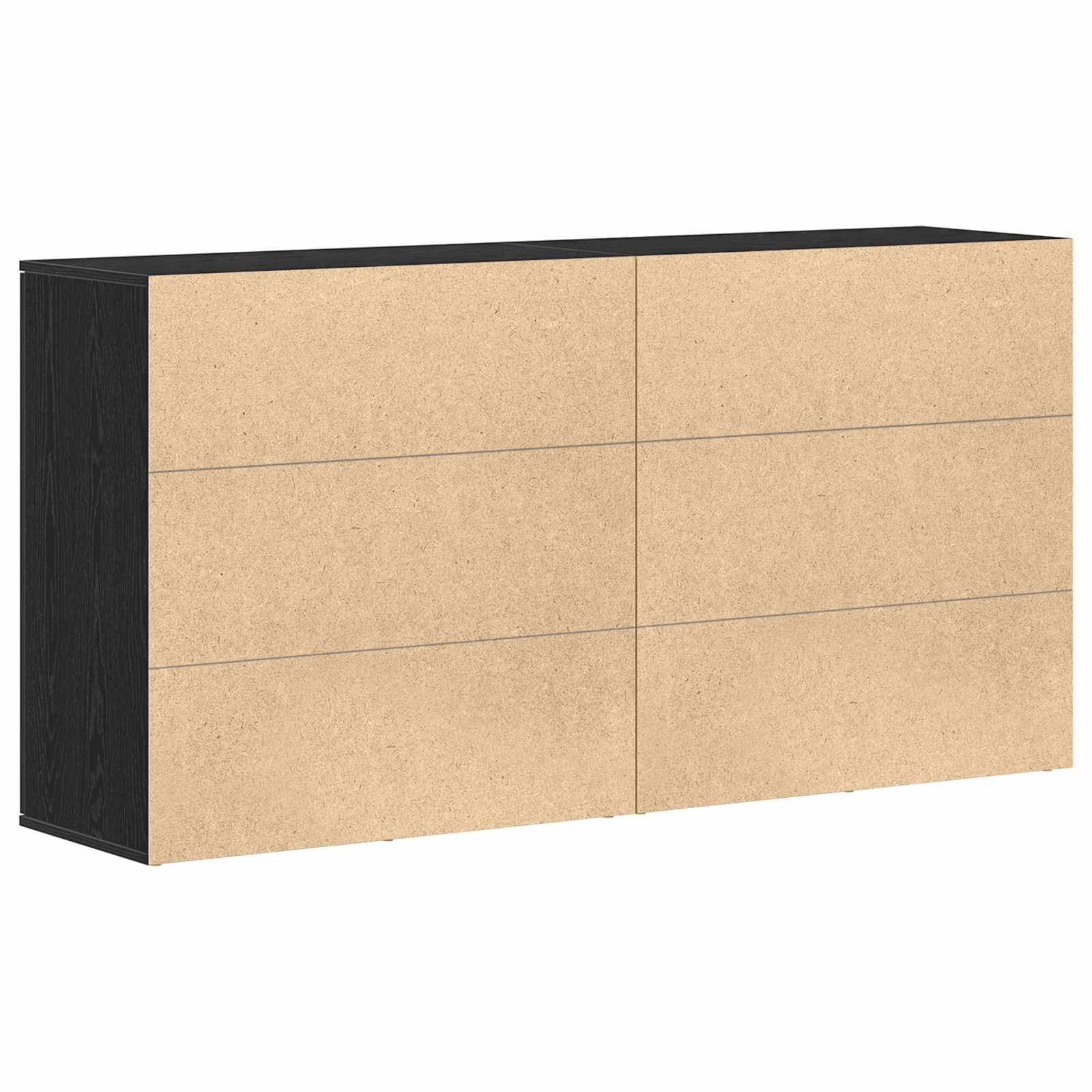Kreveta 2 pcs Crni hrast 79 x 38 x 80 cm Konstruirano drvo