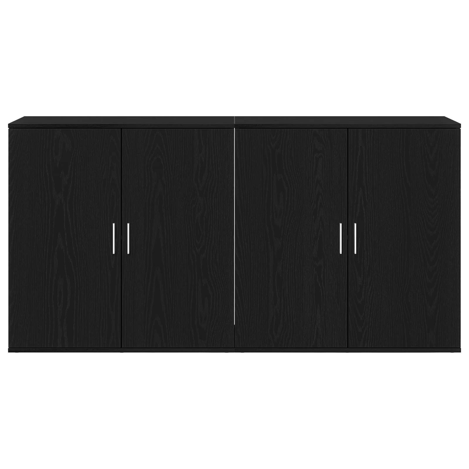 Kreveta 2 pcs Crni hrast 79 x 38 x 80 cm Konstruirano drvo