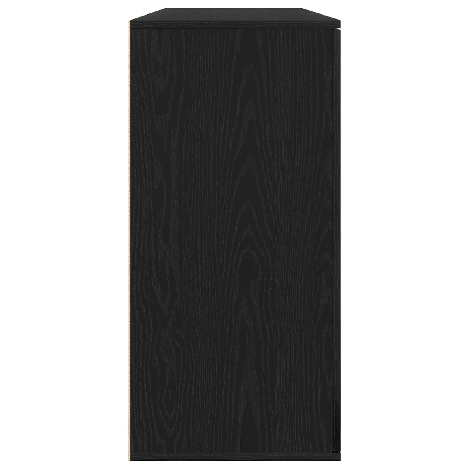 Kreveta 2 pcs Crni hrast 79 x 38 x 80 cm Konstruirano drvo