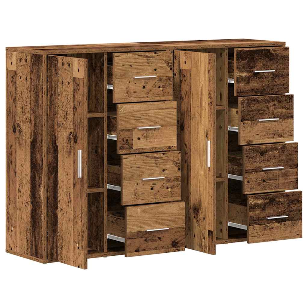 Kreveta 2 pcs Staro drvo 60 x 31 x 84 cm Konstruirano drvo