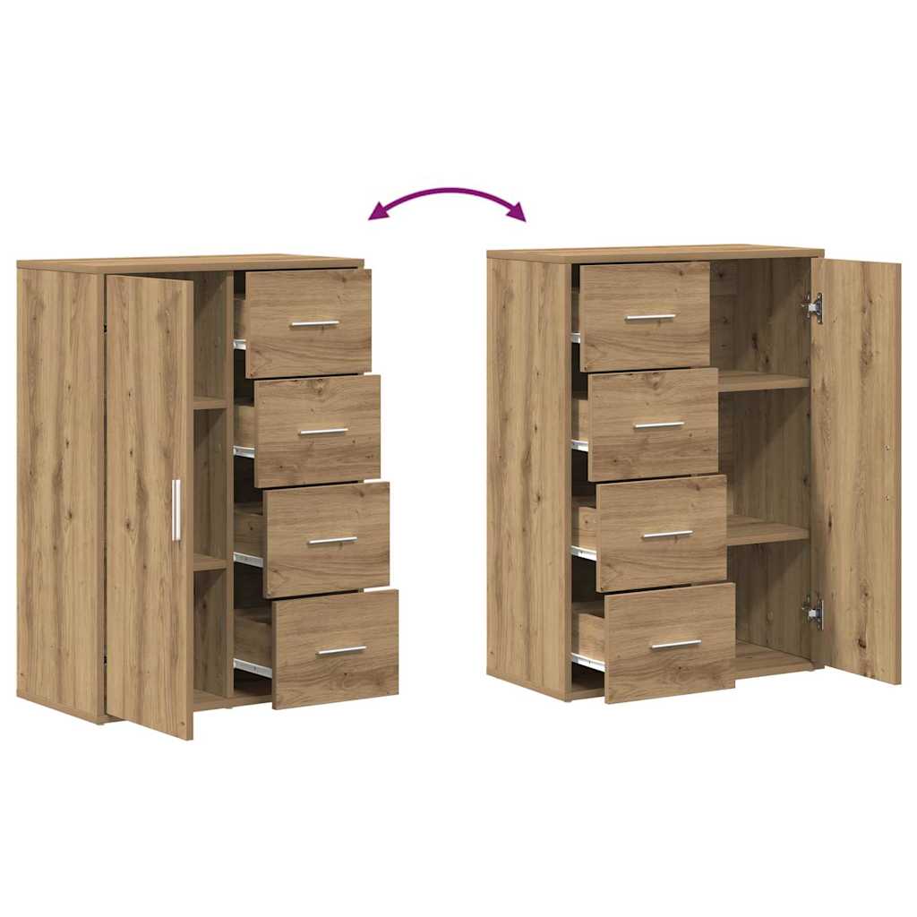 Kreveta s ladicama 2 pcs Umjetnički hrast 60 x 31 x 84 cm