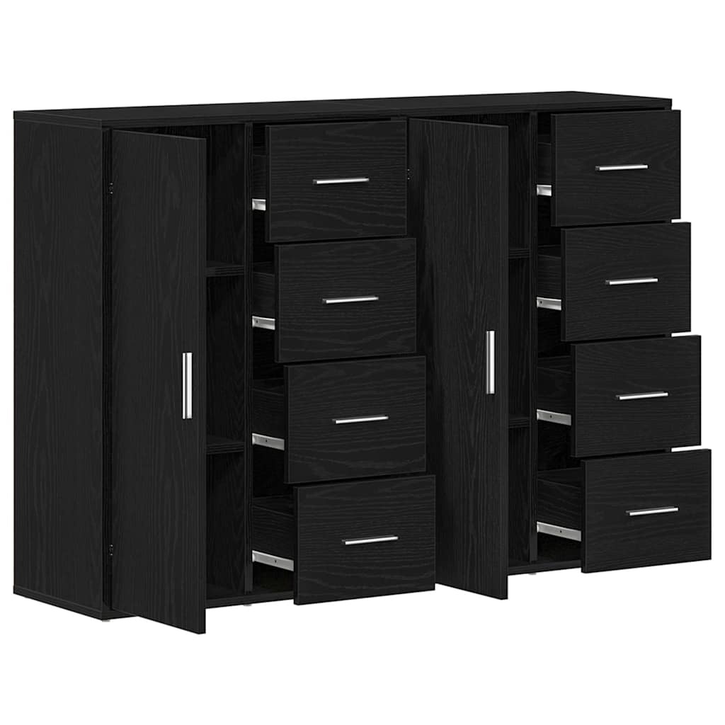 Kreveta 2 pcs Crni hrast 60 x 31 x 84 cm Konstruirano drvo
