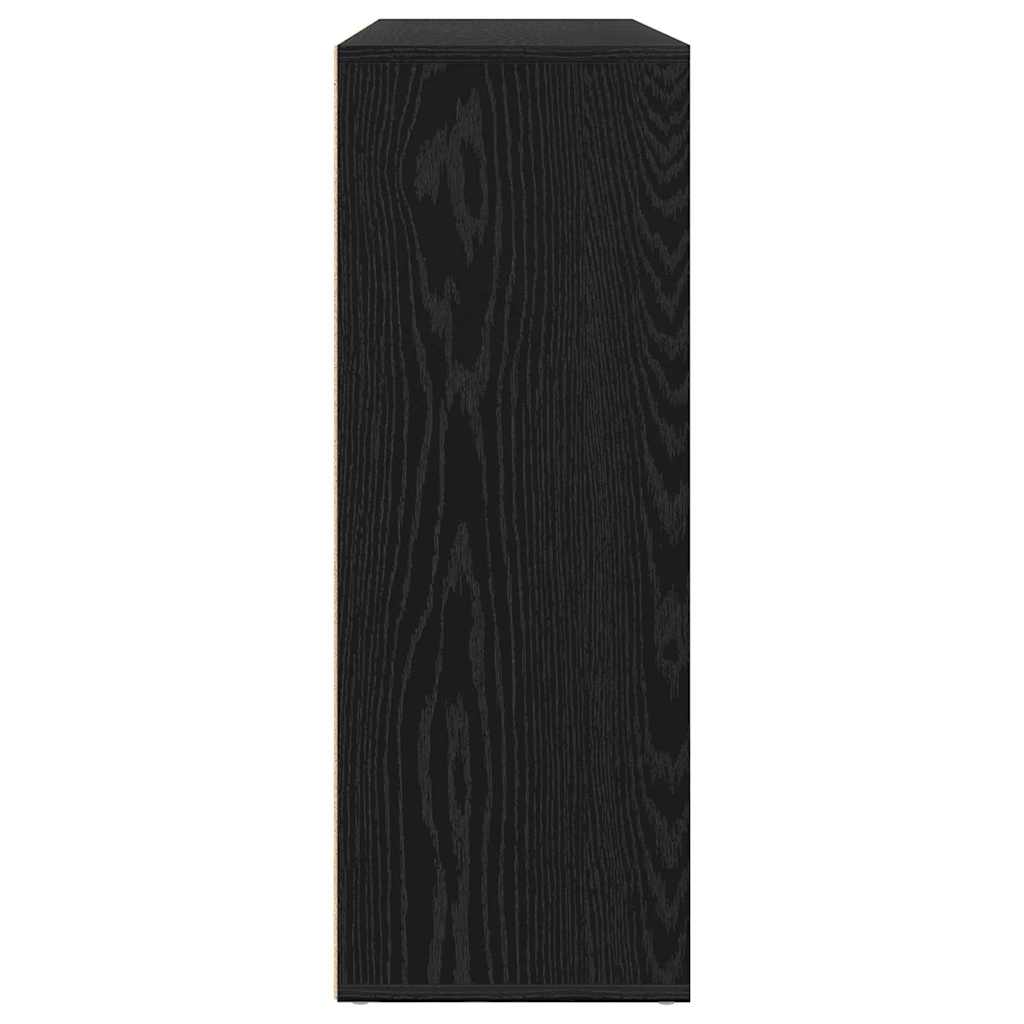 Kreveta 2 pcs Crni hrast 60 x 31 x 84 cm Konstruirano drvo