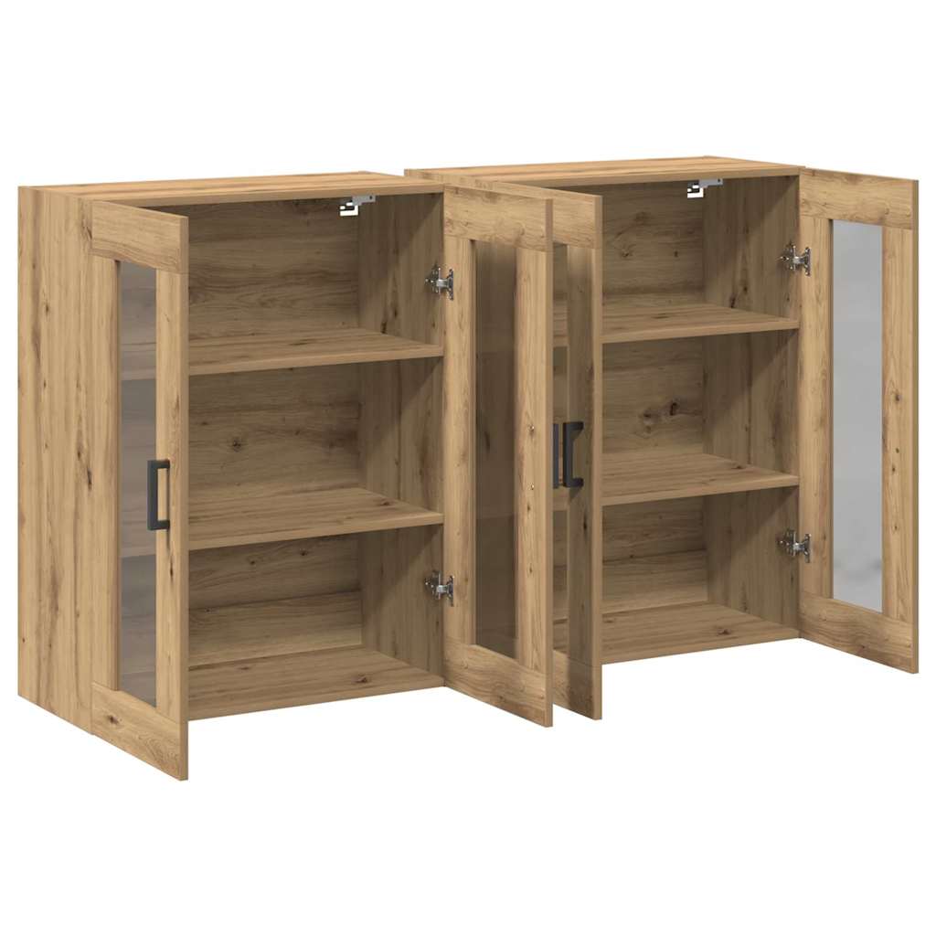 Zidni ormari 2 pcs Umjetnički hrast 69,5 x 34 x 90 cm
