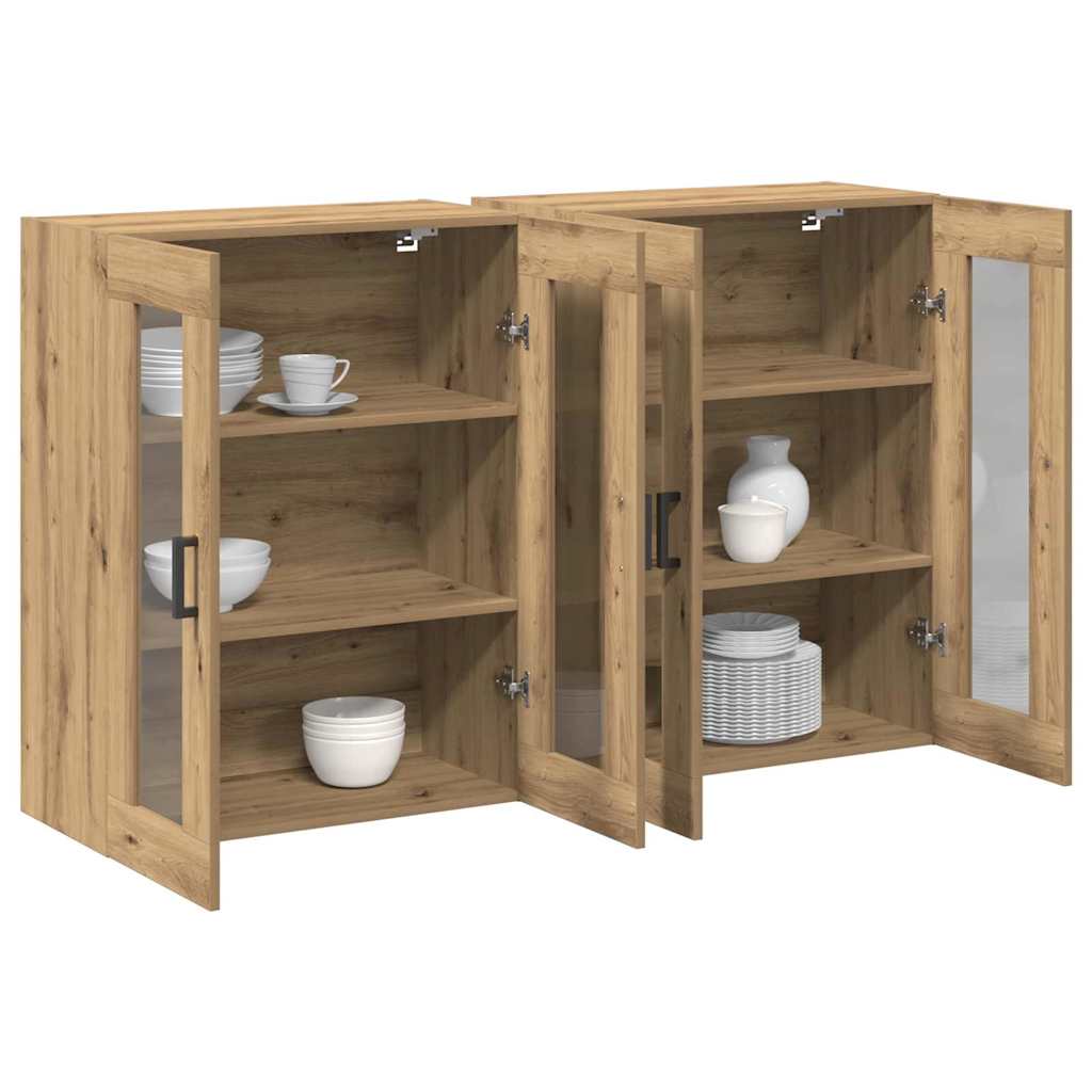 Zidni ormari 2 pcs Umjetnički hrast 69,5 x 34 x 90 cm