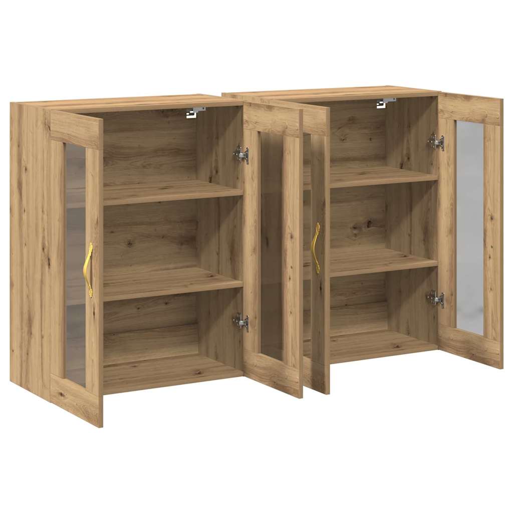 Zidni ormari 2 pcs Umjetnički hrast 69,5 x 34 x 90 cm