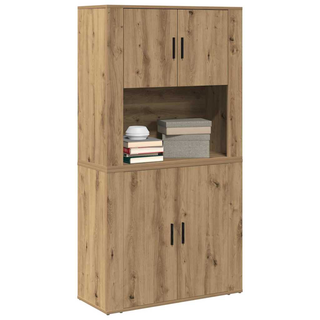 Highboard Umjetnički hrast 80 x 33 x 150 cm Konstruirano drvo