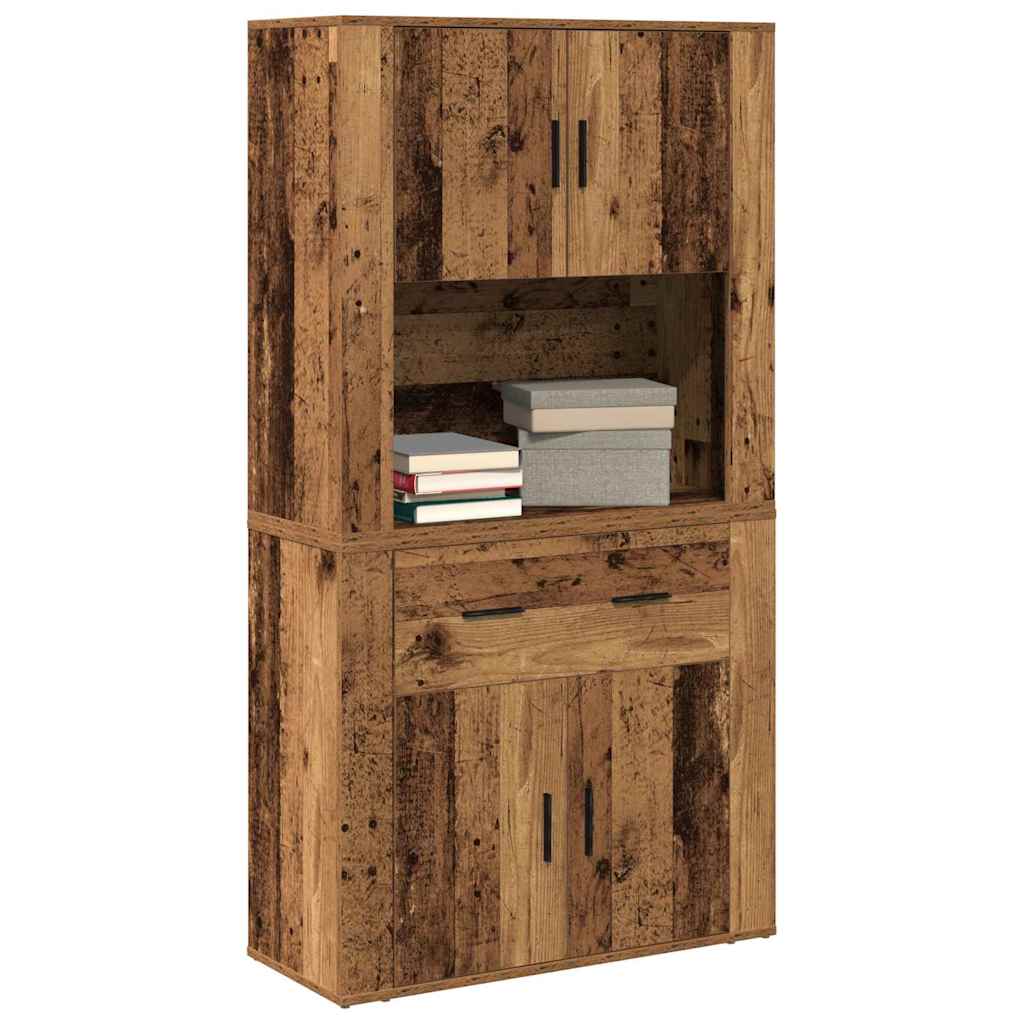 Highboard Staro drvo 80 x 33 x 150 cm Konstruirano drvo