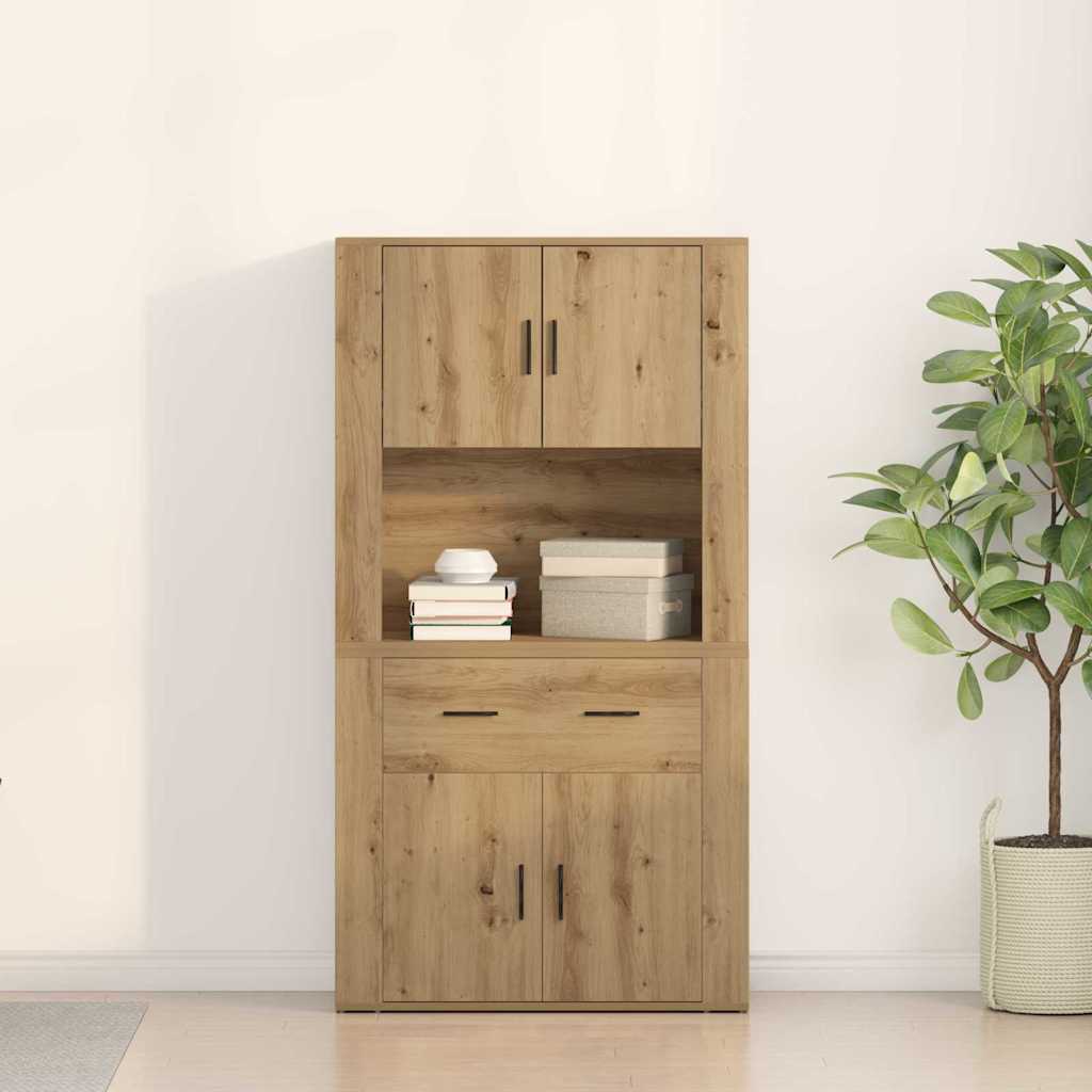Highboard hrast artisan 80 x 33 x 150 cm Konstruirano drvo
