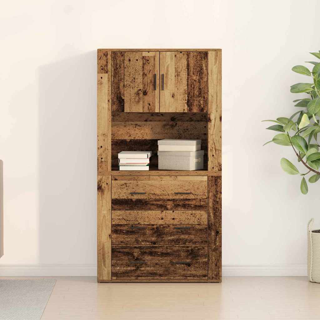 Highboard Staro drvo 80 x 33 x 150 cm Konstruirano drvo