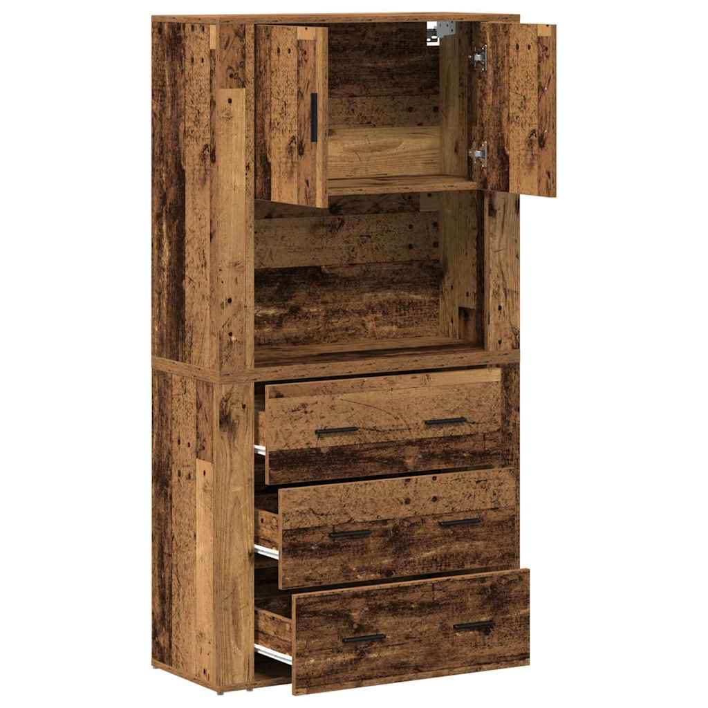 Highboard Staro drvo 80 x 33 x 150 cm Konstruirano drvo