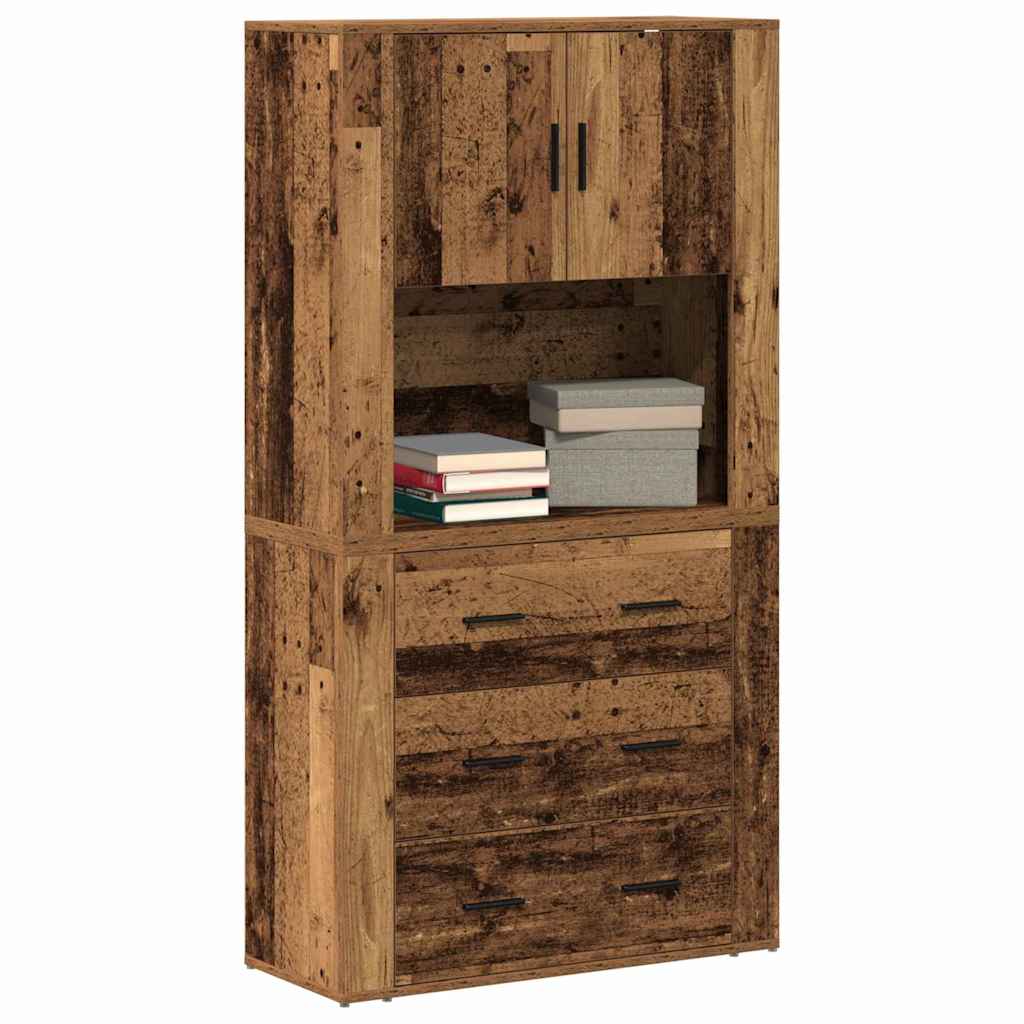 Highboard Staro drvo 80 x 33 x 150 cm Konstruirano drvo