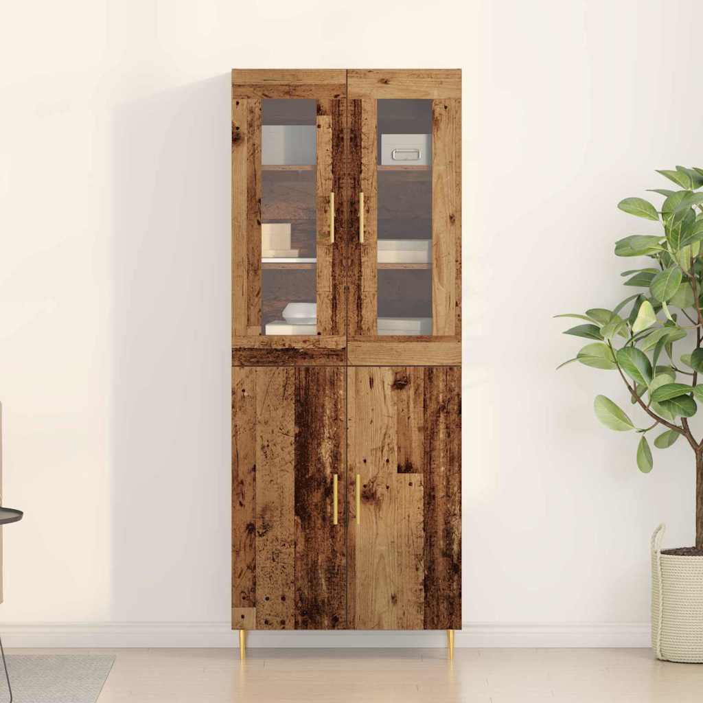 Highboard 2 kom. Staro drvo 69,5 x 34 x 180 cm