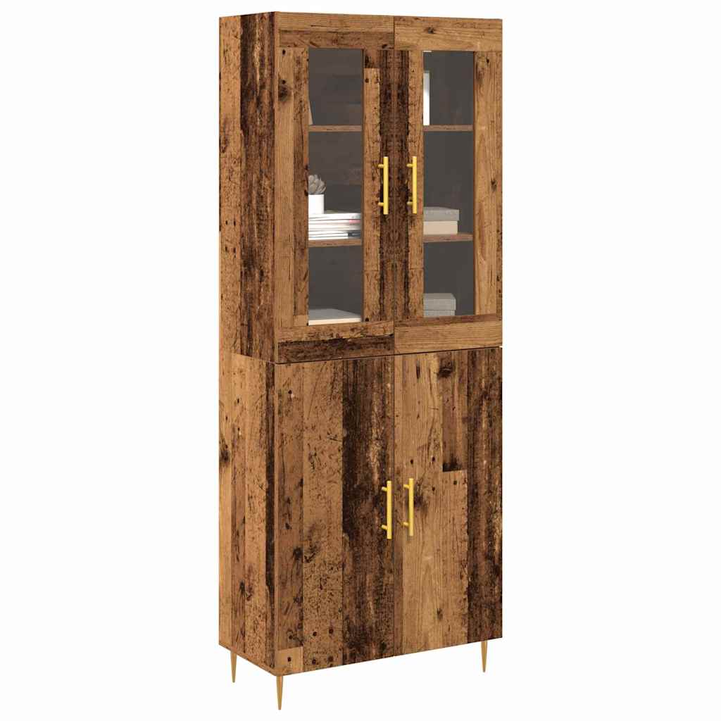 Highboard 2 kom. Staro drvo 69,5 x 34 x 180 cm