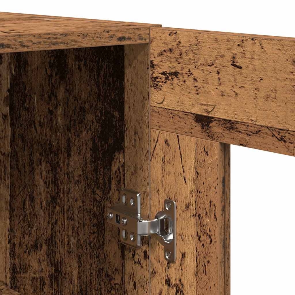 Highboard 2 pcs Staro drvo 69,5 x 34 x 180 cm Konstruirano drvo