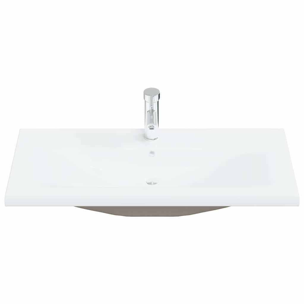 Set namještaja za kupaonicu 4 pcs Crni hrast Konstruirano drvo