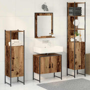 Set namještaja za kupaonicu 4 pcs Smeđa 33 x 33 x 185.5 cm