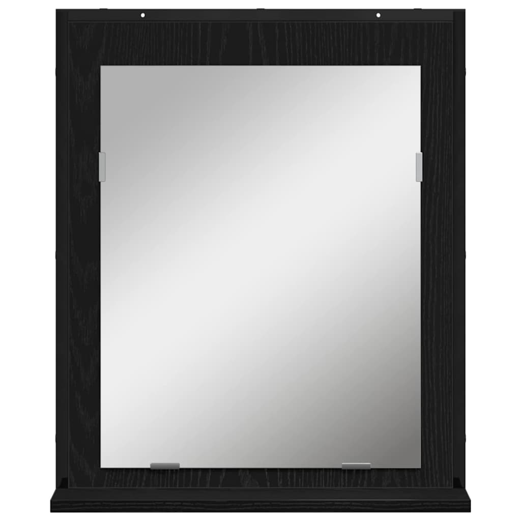 Set namještaja za kupaonicu 4 pcs Crna Konstruirano drvo