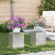 Stalak za biljke 2 pcs Srebrno 24 x 24 x 35 cm Nehrđajući čelik