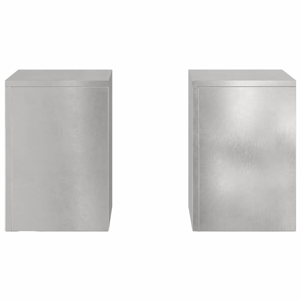 Stalak za biljke 2 pcs Srebrno 24 x 24 x 35 cm Nehrđajući čelik