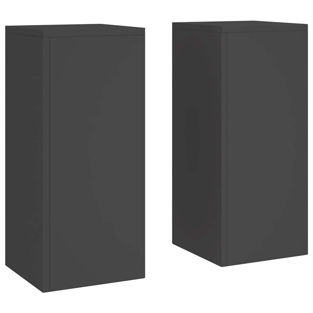 Stalak za biljke 2 pcs Crna 24 x 24 x 55 cm Čelik