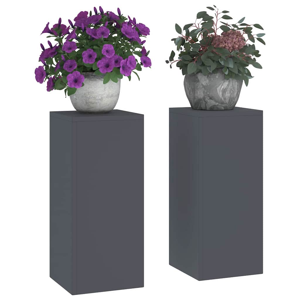 Stalak za biljke 2 pcs Antracit 24 x 24 x 55 cm Čelik