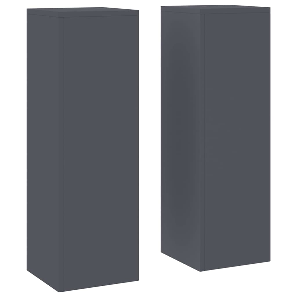 Stalak za biljke 2 pcs Antracit 24 x 24 x 75 cm Čelik