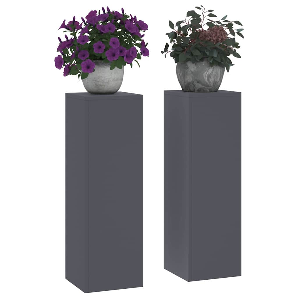 Stalak za biljke 2 pcs Antracit 24 x 24 x 75 cm Čelik