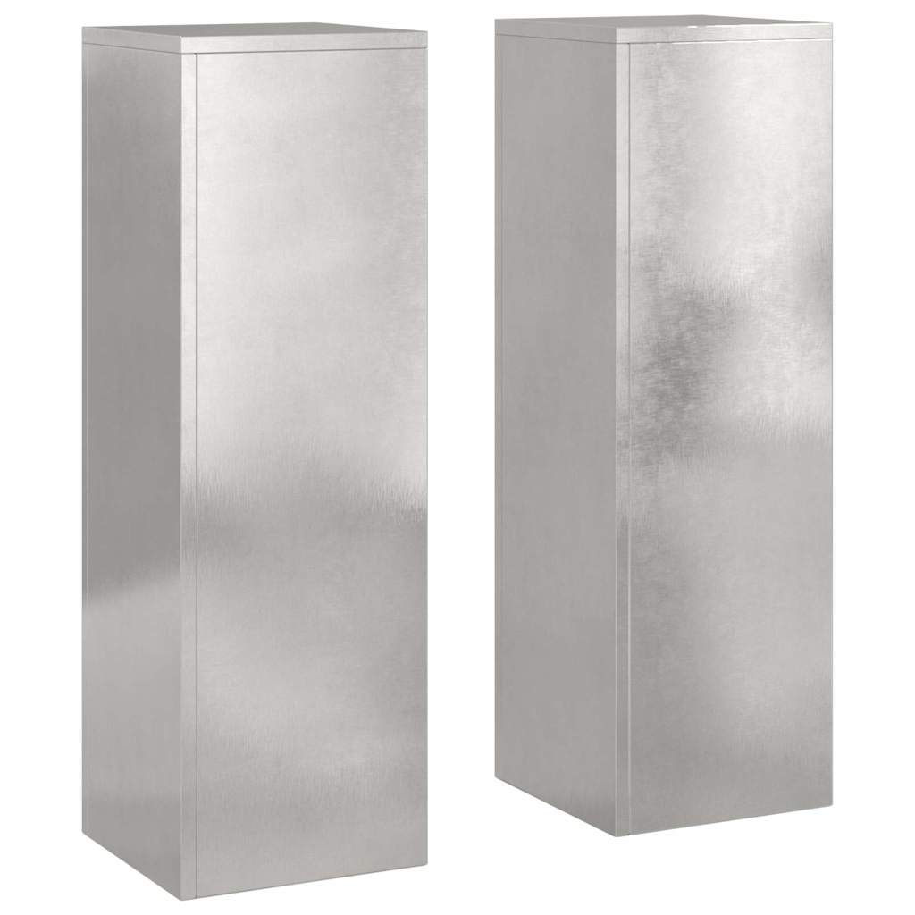 Stalak za biljke 2 pcs Srebrno 24 x 24 x 75 cm Nehrđajući čelik