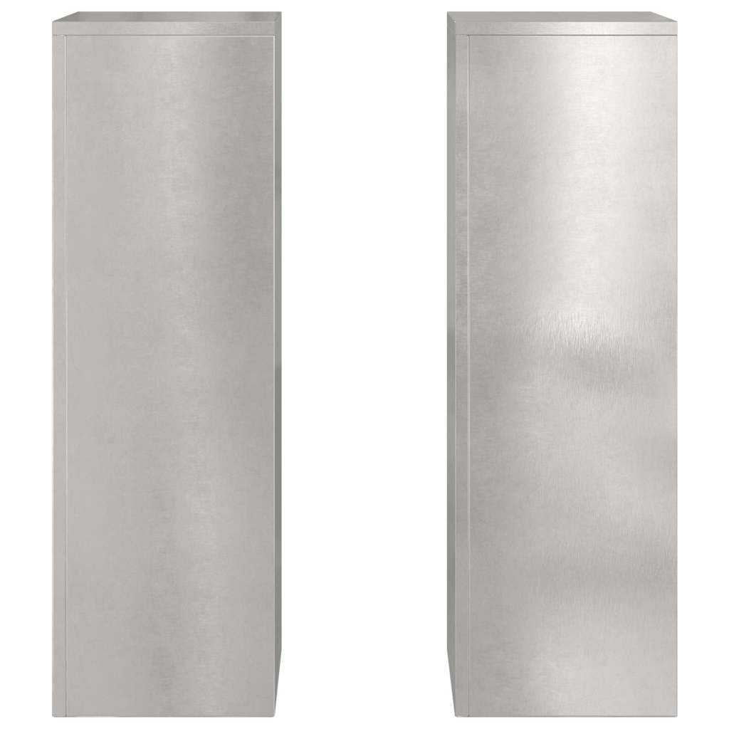 Stalak za biljke 2 pcs Srebrno 24 x 24 x 75 cm Nehrđajući čelik