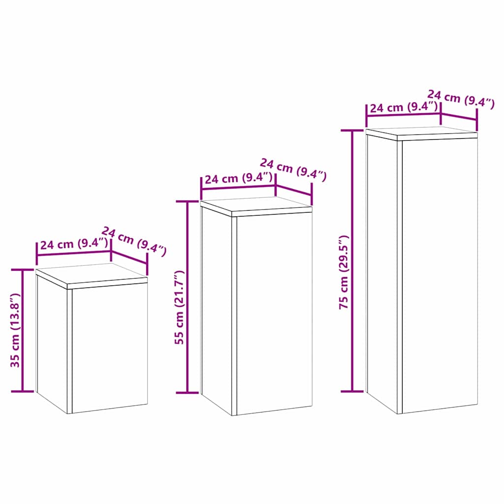Stalak za biljke 3 pcs Maslinovo zelena Čelik