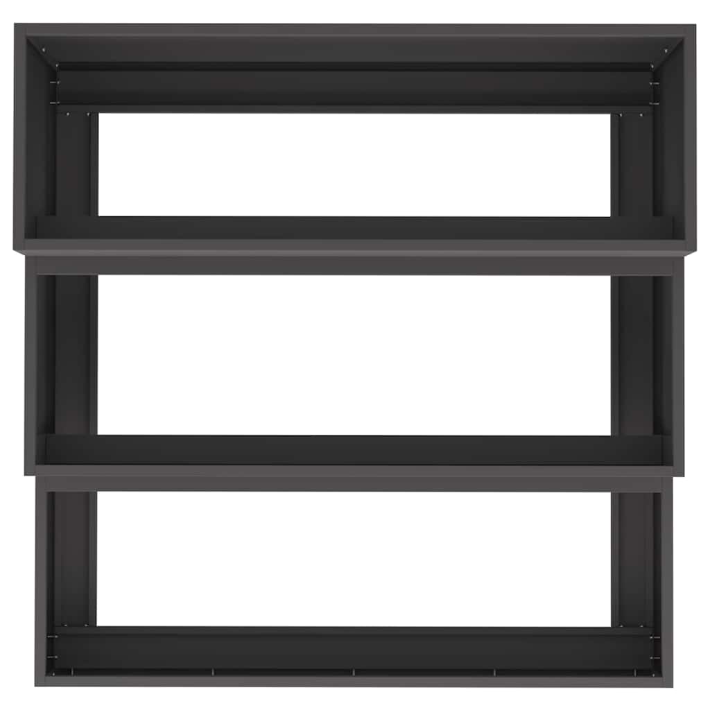 Vrtna saksija Crna 90 x 90 x 35 cm Čelična vrata
