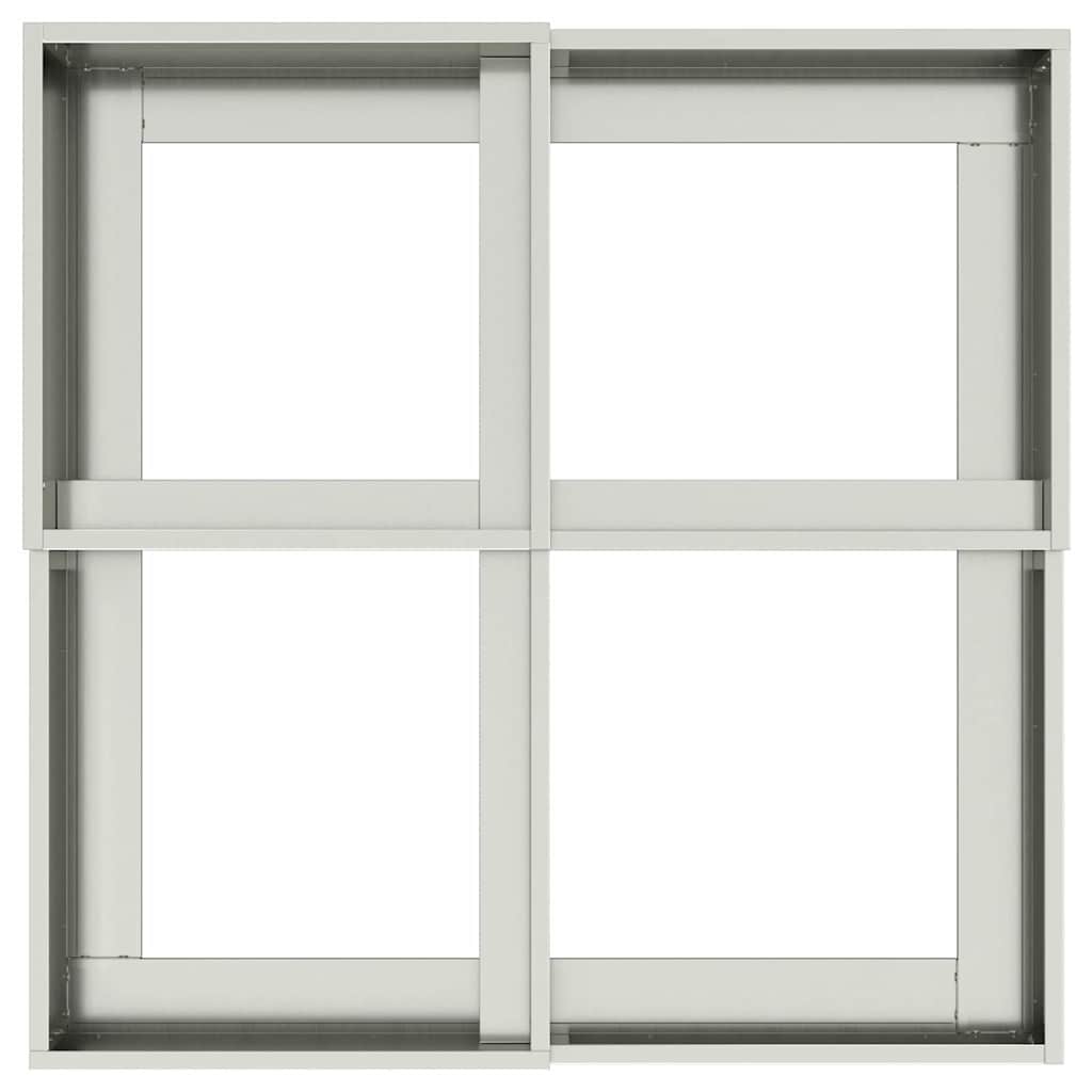 Vrtna saksija Srebrno 100 x 100 x 48 cm Pocinčani čelik