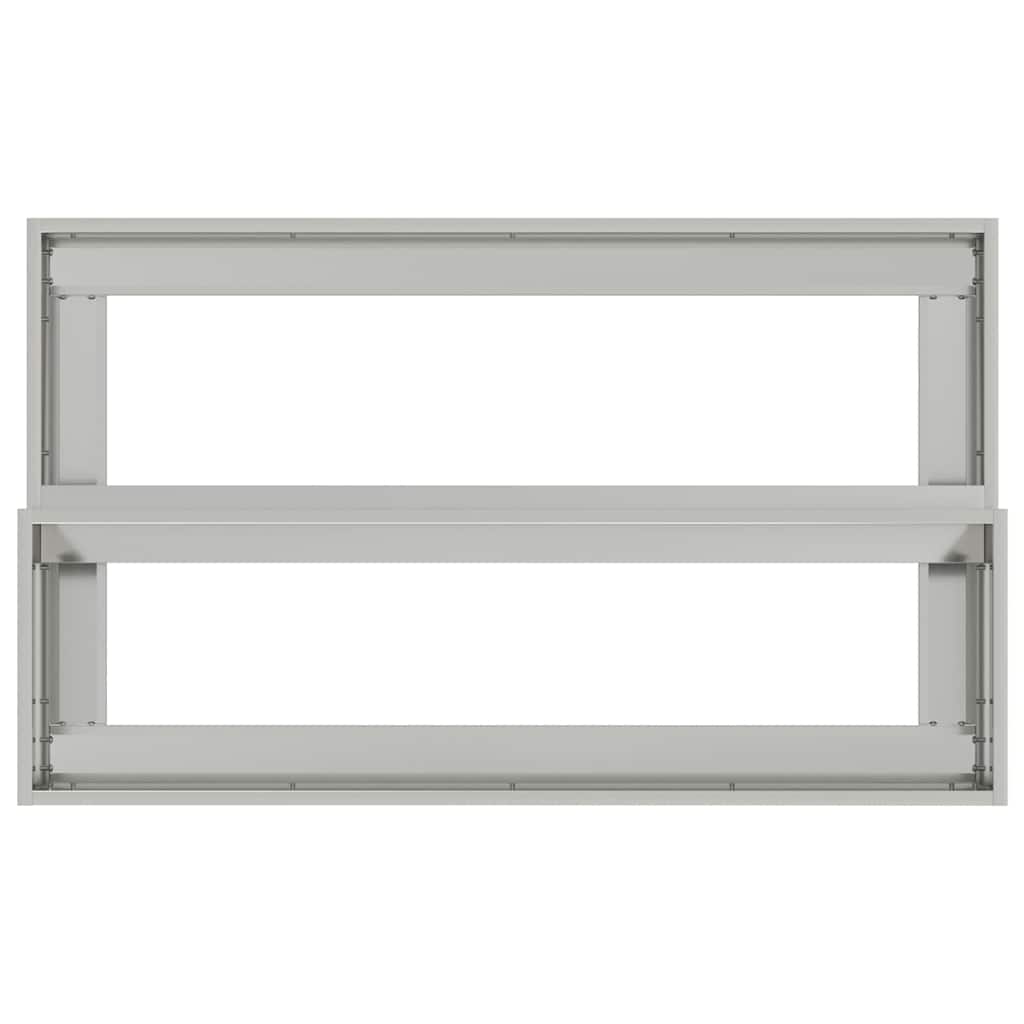 Vrtna saksija Srebrno 100 x 60 x 45 cm Cinkani čelik