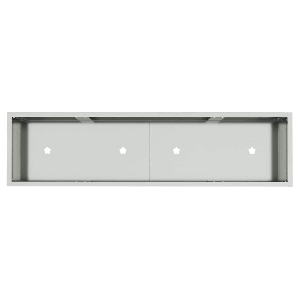 Povišeni Vrtni Planter Srebrno 100 x 26 x 82 cm Cinkani čelik