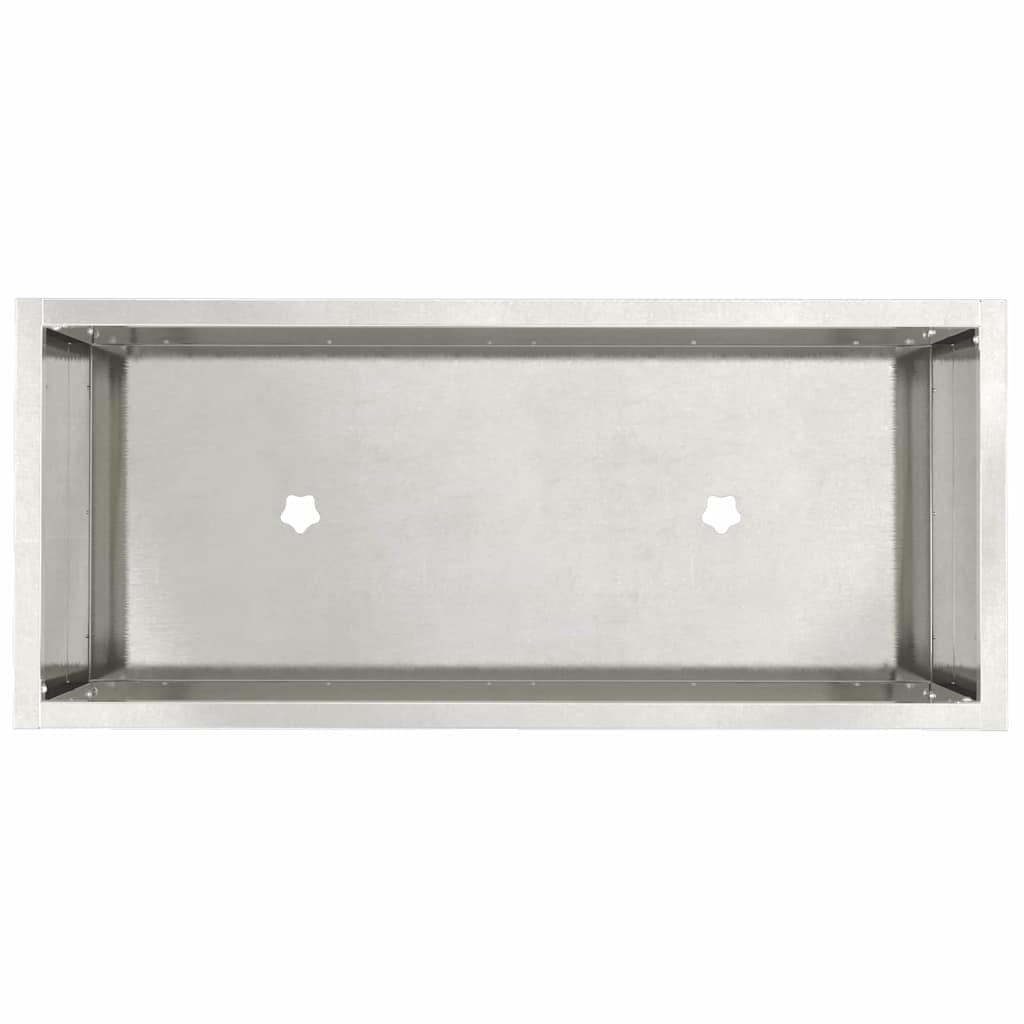 Povišeni Vrtni Planter Srebrno 60 x 26 x 45 cm Nehrđajući čelik