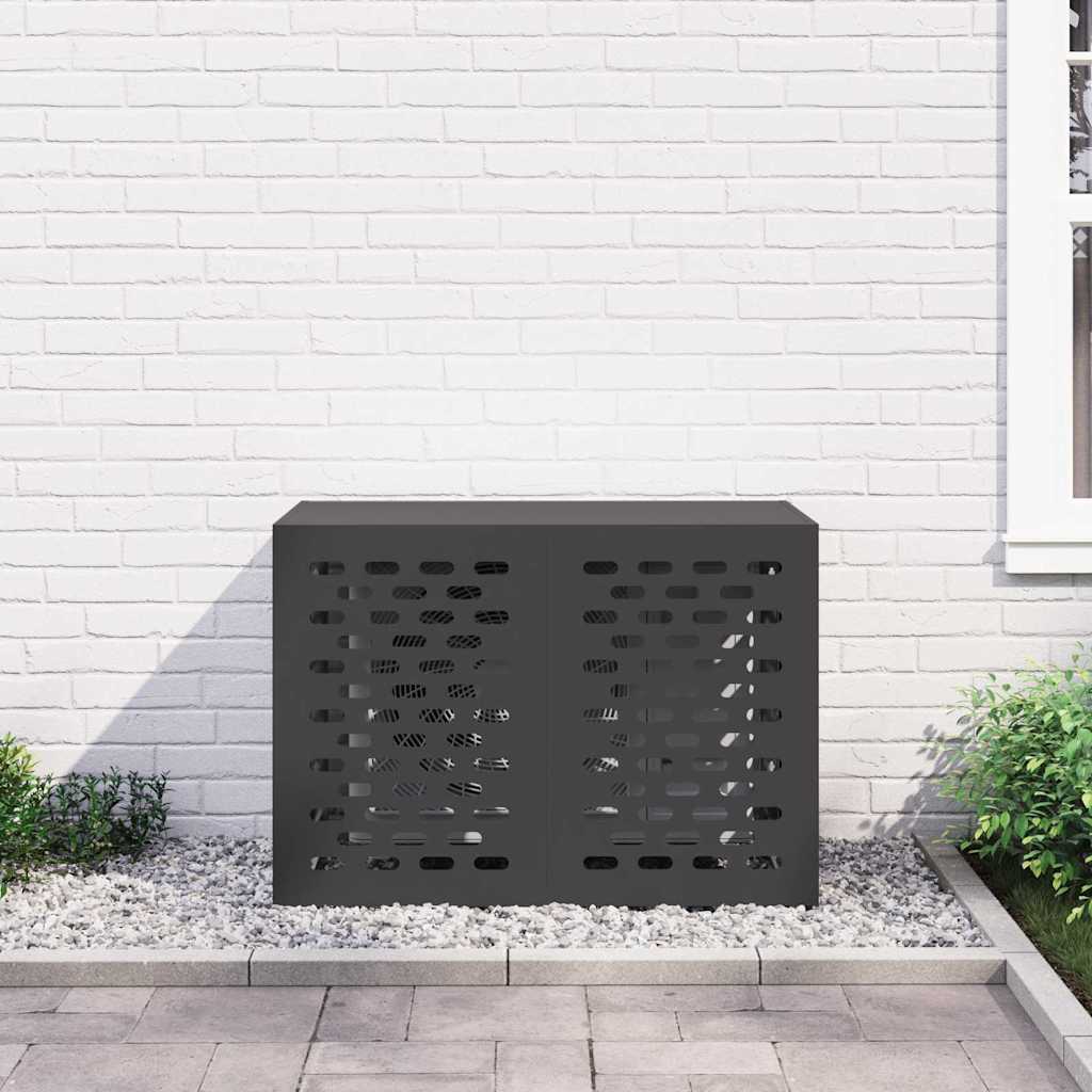 Pokrov za klima uređaj Crna 100 x 50 x 70 cm Čelik