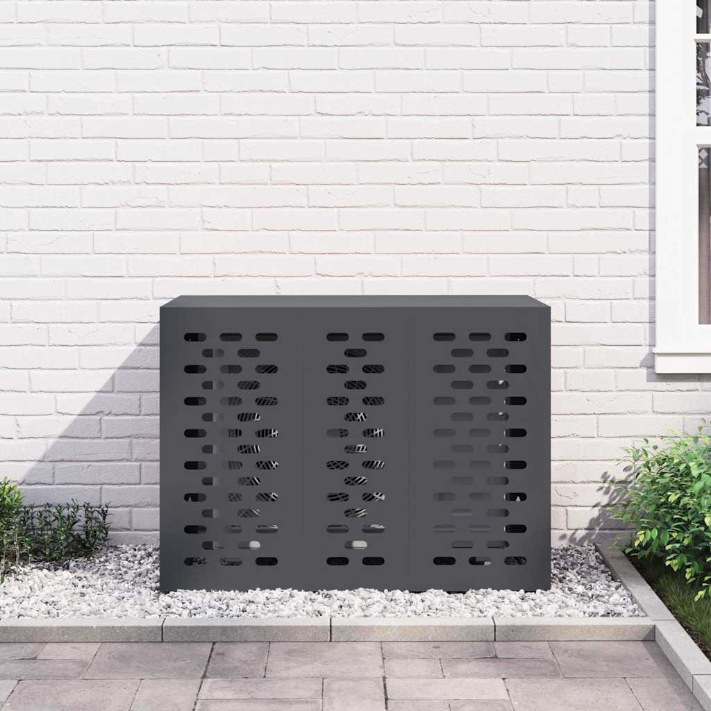 Pokrov za klima uređaj Antracit 110 x 50 x 80 cm Čelik