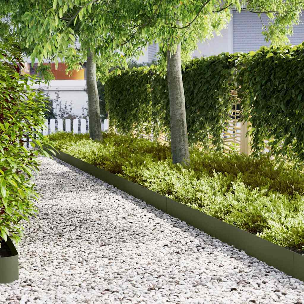 Ograda oko Travnjaka 20 pcs Maslinasto zelena