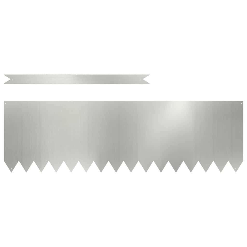 Ograda oko Travnjaka 20 pcs Srebrno 100 x 0,05 x 30 cm