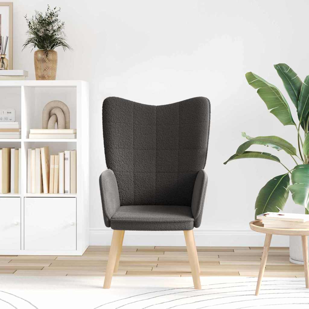 fotelja Tamno siva 62 x 67 x 95,5 cm Sherpa Tkanina