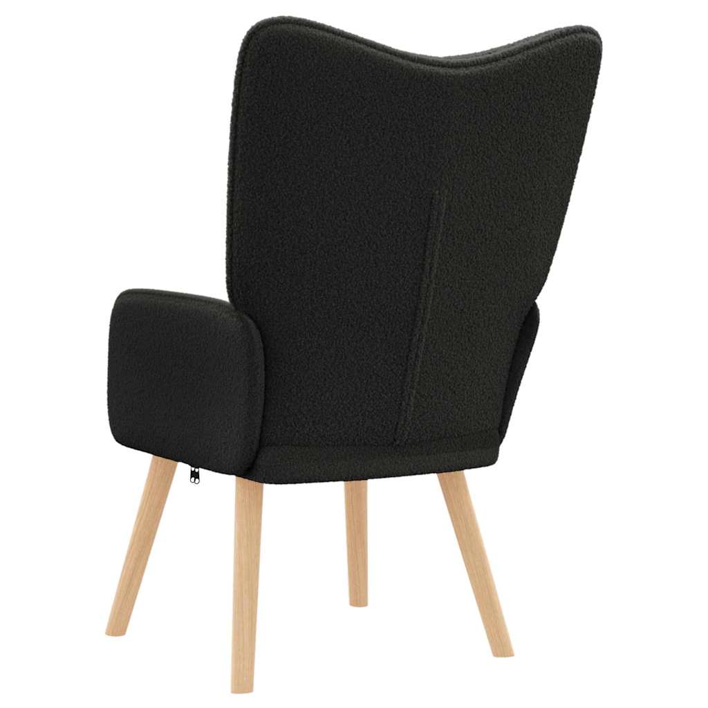 fotelja Crna 62 x 67 x 95,5 cm Sherpa Tkanina