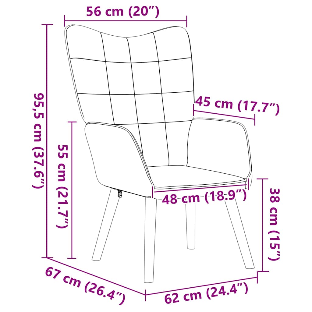 fotelja Bež 62 x 67 x 95,5 cm Sherpa Tkanina